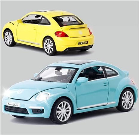 calyxia Volkswagen New Beetle Car Model Pull Back toy - Volkswagen