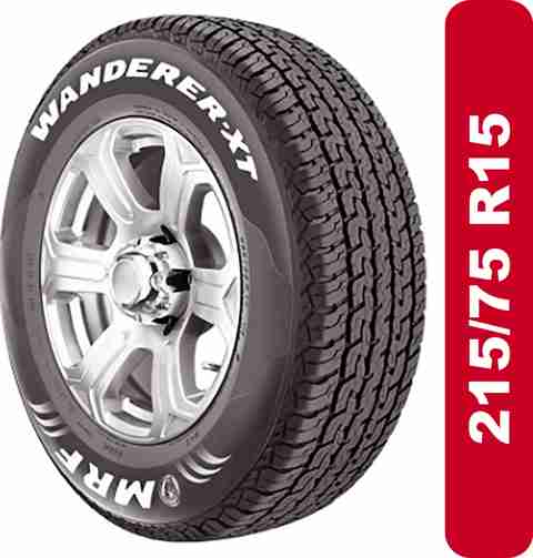 MRF 215/75R15 WANDER XT TUBE LESS TYRE FOR BOLERO Wheeler Tyre