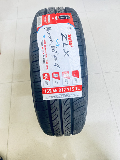MRF ZEC 155/65 R12 71S Tubeless car tyre NANO REAR tyre