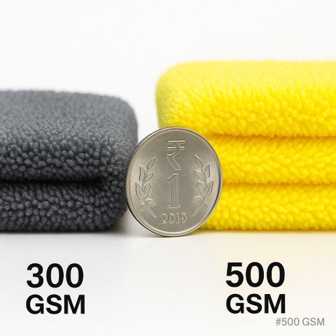 Ultra Micro Microfiber Vehicle Washing Cloth (Pack Of 2, 500 GSM) - Image 7