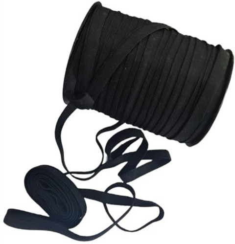 ZENITH 1/2 Half inch Wide Black Elastic for Tailoring