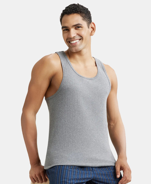 JOCKEY Men Vest Buy Grey Melange JOCKEY Men Vest Online at Best