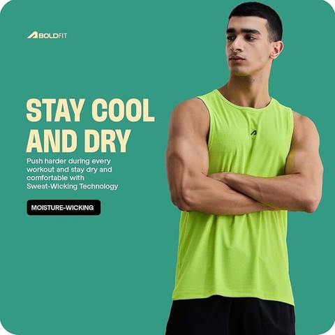 BOLDFIT Activewear Men Vest Buy BOLDFIT Activewear Men Vest