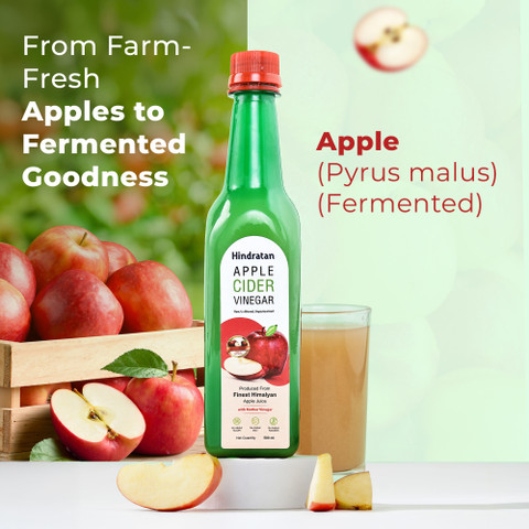 Hindratan Apple Cider Vinegar Pure Organic Apple Cider Vinegar for  Weight Loss Vinegar