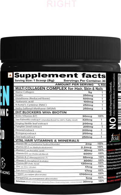 glutathione powder researched nutritionals Nutrined & TRI-FORTIFY TUBE - ORANGE NutriJa Collagen Powder with Glutathione