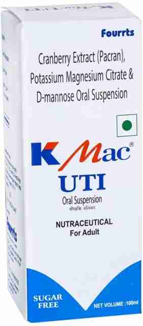 K Mac UTI Sugar Free Oral Suspension (100 ml) Price in India - Buy K ...