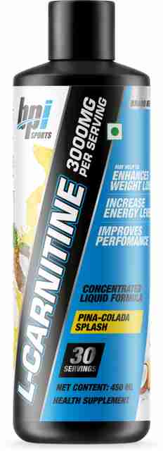 bpi sports l carnitine BPI Sports Liquid Carnitine - Pina Colada Splash (450ml) Price in India -  Buy BPI Sports Liquid Carnitine