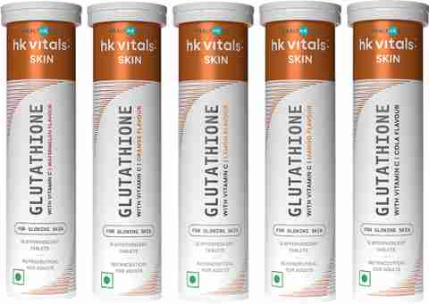 hk vitals glutathione HEALTHKART hk vitals Glutathione Skin Glow Effervescent Tablets With Mixed Flavor Price in India