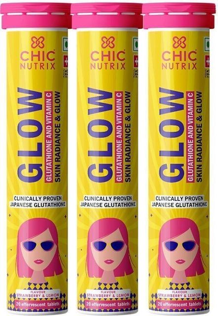 Chicnutrix 500mg Japanese Glutathione with Vitamin C, Supports  Detoxification of Skin Price in India