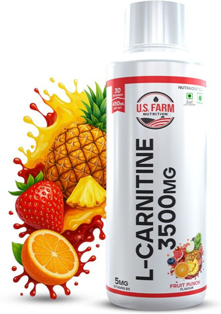 U.S. FARM NUTRITION L- Carnitine 3500 Mg, 30 Servings | Support Fat Loss |  Fruit Punch Flavour Price in India - Buy U.S. FARM NUTRITION L- Carnitine  3500 Mg, 30 Servings |