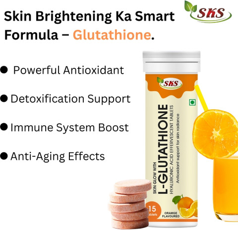SKS BIOTECH Glutathione Skin Glow Effervescent Tab for Skin Brightening and  Even Skin Tone Price in India - Buy SKS BIOTECH Glutathione Skin Glow  Effervescent Tab for Skin Brightening and Even Skin