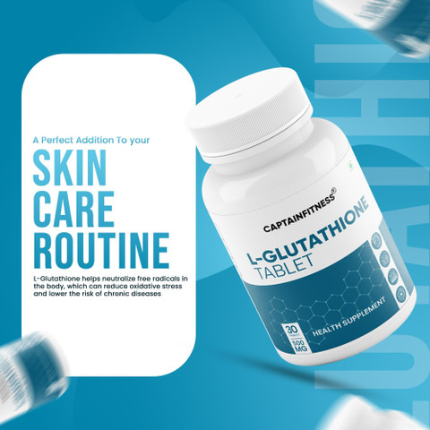 CaptainFitness L-Glutathione Skin Brightening Tablets | Antioxidant & Detox  Support | skin | Price in India - Buy CaptainFitness L-Glutathione Skin  Brightening Tablets | Antioxidant & Detox Support | skin | online at  Flipkart.com