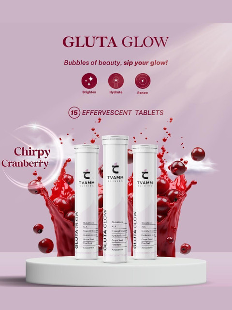 Tvamm Elixirs Gluta Glow Glutathione Tablets for Glowing Skin,Radiance,Skin Whitening Price in India