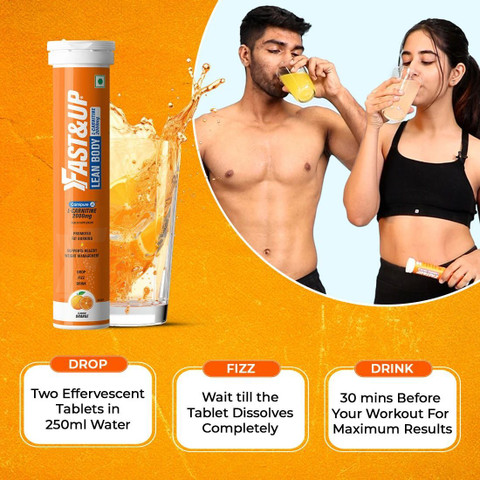 FAST&UP L-Carnitine Lean Body - 2000 mg Carnipure TM, Helps Convert Fat into Energy Price in India - Buy FAST&UP L-Carnitine Lean Body