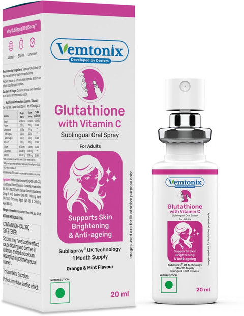 sub lingual glutathione VEMTONIX Glutathione Sublingual Oral Spray | Skin Glow & Antioxidant  Support | Berry Mint Price in India - Buy VEMTONIX Glutathione Sublingual  Oral Spray | Skin Glow & Antioxidant Support