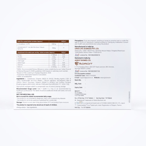 setria glutathione india Glutone -Hydra | Setria Glutathione & Ceramosides Tablets for Dry&Glowing  Hydrated Skin Price in India - Buy Glutone -Hydra