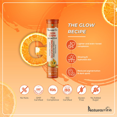 NaturalVita 500mg Glutathione & Vitamin C for Healthy Radiance, Bright &  Glowing, Skin Glow Price in India - Buy NaturalVita 500mg Glutathione & Vitamin  C for Healthy Radiance, Bright & Glowing, Skin