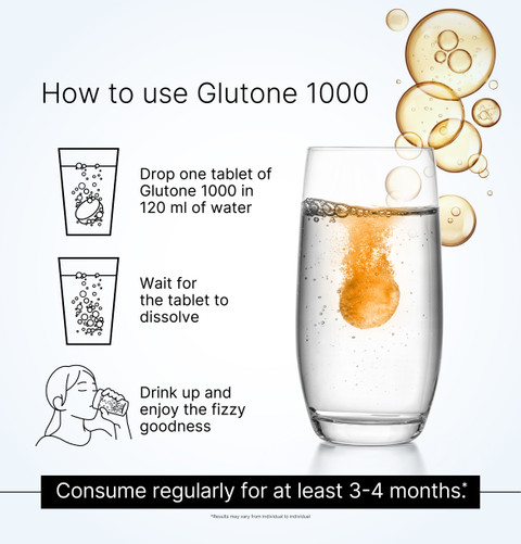 headache from glutathione Glutone 1000 Glutathione Effervescent Tablets By Adroit Biomed(Pack of 2)  Price in India