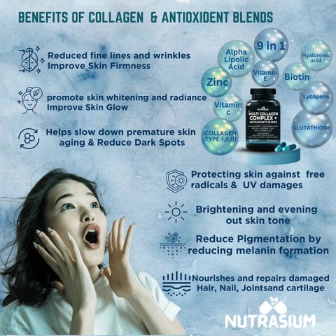 glutathione improve hair NUTRASIUM Multi Collagen with for Skin glow and growth Price in India IV Glutathione Treatment in
