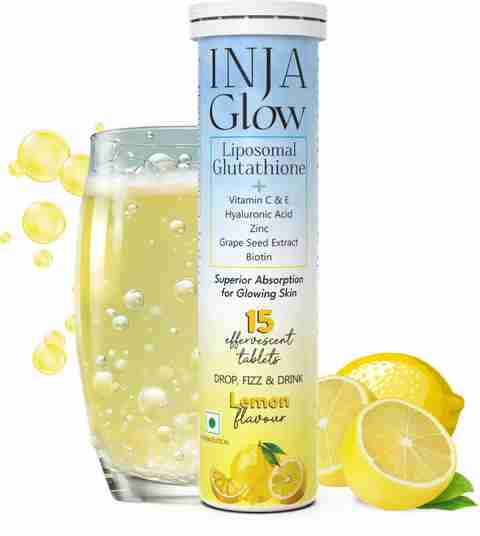inja Glow Liposomal Glutathione + Vitamin C & E, 4x Effective - Lemon Flavour Price in India - Buy inja Glow Liposomal Glutathione + Vitamin C & E, 4x Effective - Lemon inja Glow Liposomal Glutathione + Vitamin C & E, 4x Effective - Lemon Flavour Price in India - Buy inja Glow Liposomal Glutathione + Vitamin C & E, 4x Effective - Lemon