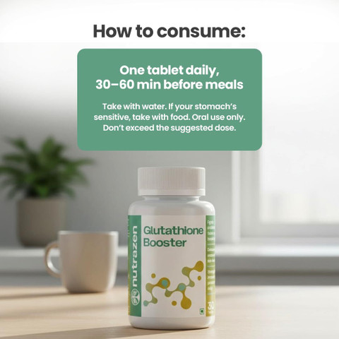 Nutrazen Glutathione Booster – Skin Brightening & Detox Supplement Price in India