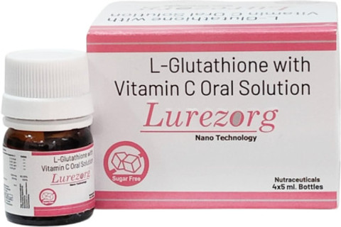 glutathione pastillas LUREZORG L-Glutathione & Vitamin C Nano shots for glowing & lightening skin  4x5 ml Price in India