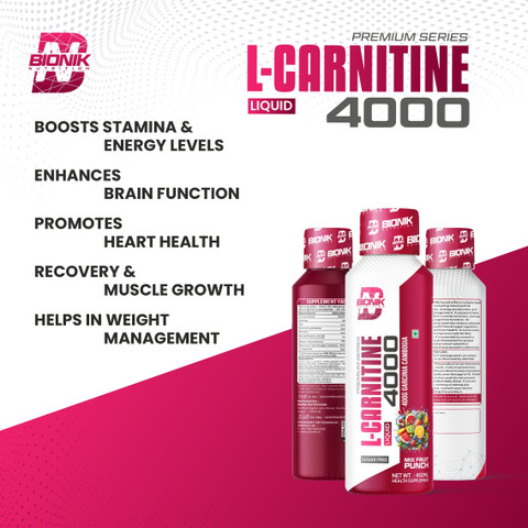 l-carnitine injection subcutaneous BIONIK NUTRITION L-Carnitine 4000 Liquid | 3500mg Fat Burner | Garcinia  Cambogia | Sugar Free Price in India - Buy BIONIK NUTRITION L-Carnitine  4000 Liquid | 3500mg Fat Burner