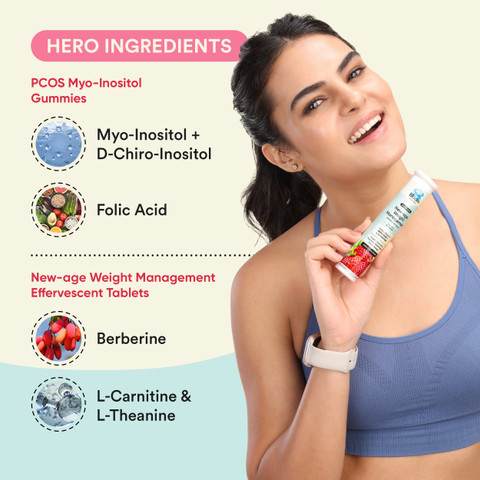 Bloom PCOS Gummies & Berberine + L-Carnitine Supplement Price in India