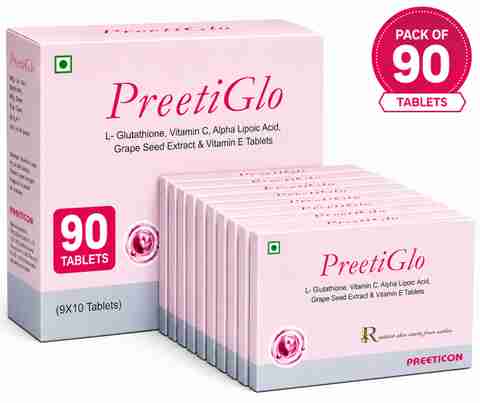 l glutathione vitamin c alpha lipoic acid grape seed extract Preetiglo L-Glutathione, & E, Acid, Skin Tablets Price in India Facesoap Bottle Size:300 Milliliters Glutathione Whitening Cream helps