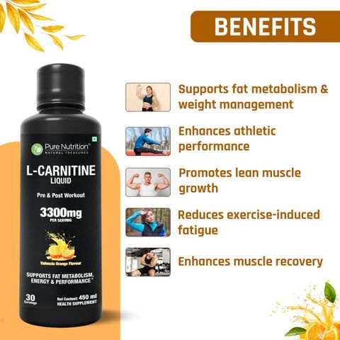 Pure Nutrition L-Carnitine Liquid 3300 mg | Fat Metabolism & Energy Support  | 900ml Price in India - Buy Pure Nutrition L-Carnitine Liquid 3300 mg |  Fat Metabolism & Energy Support |