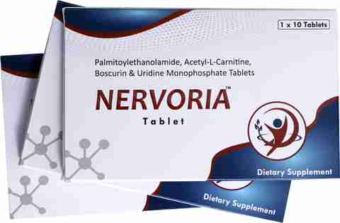palmitoylethanolamide acetyl l carnitine Nervoria Palmitoylethanolamide,acetyl-L-carnitine,boscurin & uridine monophosphate tablet Price in India