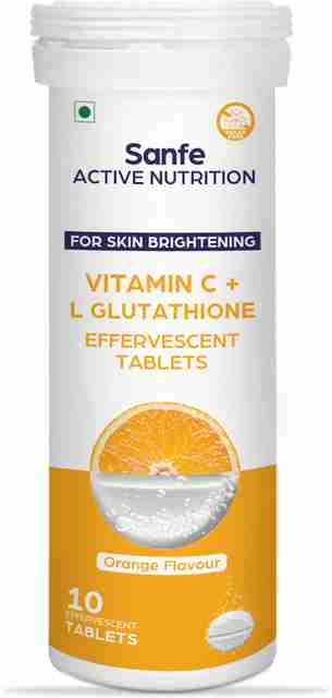 l glutathione & vitamin c tablets for skin brightening Sanfe Effervescent | 10 Tablets | C+L Orange Flavor Price in India - Buy Sanfe Effervescent Tablets | 10 Tablets Methylene Blue for Skin Size:Free Magic soap Pack of 1 + Magic Lotion Intensive brightening toner