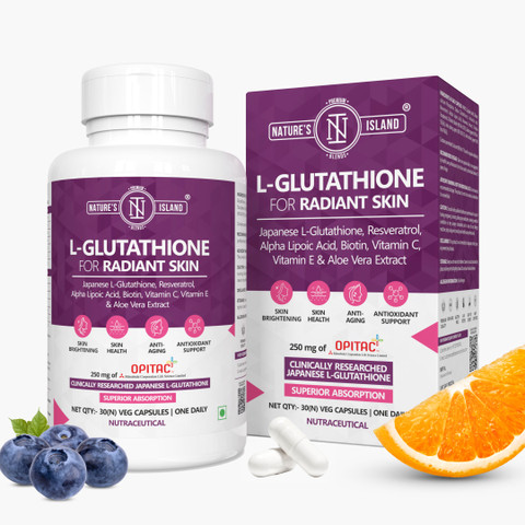 Nature's island L-Glutathione 30 Veg Capsules Price in India - Buy Nature's  island L-Glutathione 30 Veg Capsules online at Flipkart.com