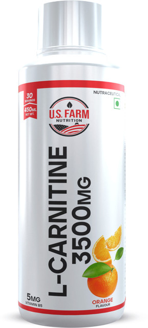 U.S. FARM NUTRITION L- Carnitine 3500 Mg, 30 Servings | Orange Flavour |  Support Fat Loss Price in India - Buy U.S. FARM NUTRITION L- Carnitine 3500  Mg, 30 Servings