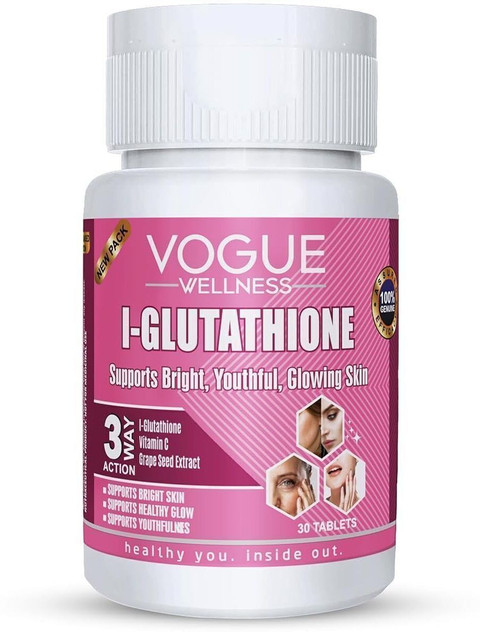 Vogue Wellness L Glutathione Vitamin C Tablet For Glowing Skin & Reduce  Pigmentation Price in India - Buy Vogue Wellness L Glutathione Vitamin C  Tablet For Glowing Skin & Reduce Pigmentation online