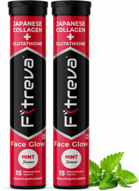 Fitreva Japanese Collagen + Glutathione 30 Effervescent Tablets - Mint  Flavor Price in India - Buy Fitreva Japanese Collagen + Glutathione 30  Effervescent Tablets