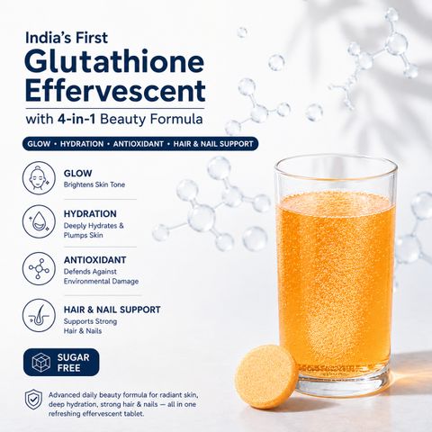 SKINAA L-Glutathione Effervescent Tablets for Glowing Skin, Sugar-free Skin Supplement Price in India