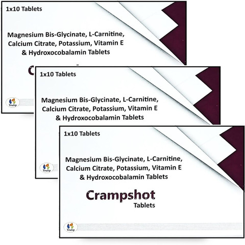 l carnitine magnesium citrate Trulip Pharma Crampshot Magnesium,L-Carnitine, Calcium Citrate,Potassium,Vitamin E,Vitamin B12 Price in India