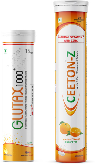 Glutax 1000 L-Glutathione and Ceeton-Z (Orange Flavour) Effervescent Tablet Price in India - Buy Glutax 1000 L-Glutathione and Ceeton-Z (Orange Flavour) Effervescent Tablet online at Flipkart.com Glutax 1000 L-Glutathione and Ceeton-Z (Orange Flavour) Effervescent Tablet Price in India - Buy Glutax 1000 L-Glutathione and Ceeton-Z (Orange Flavour) Effervescent Tablet online at Flipkart.com