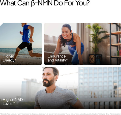 K-POP・アジア NMN HEALTH & BEAUTY SUPPLEMENT Decode Age NMN Supplement, 99.9% Pure Beta NMN, NAD+ Booster