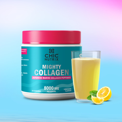 Chicnutrix Marine Collagen - 8g Japanese Collagen Powder, Anti