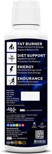 carnipure l-carnitine weight loss VedicFuel L carnitine Liquid 3000 mg, Carnipure® Converts Fat into Energy,  Pineapple Price in India