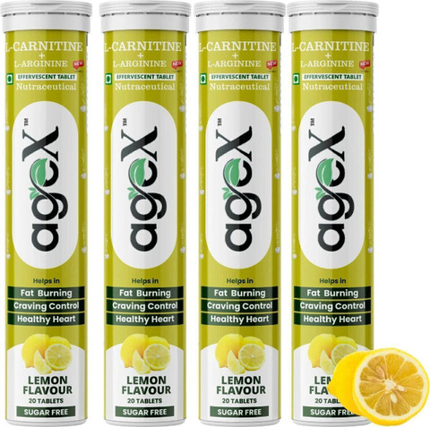 AGE-X L-Carnitine 500mg + L-Arginine 3000mg Effervescent Tablet |  Sugar-Free | Lemon Price in India - Buy AGE-X L-Carnitine 500mg + L-Arginine  3000mg Effervescent Tablet | Sugar-Free