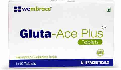 resveratrol and glutathione Gluta Ace : 500mg Resveratrol, Glutathione & Vitamin C for Full Antioxidant  Power Price in India