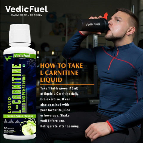 VedicFuel L carnitine Liquid 3000 mg | Converts Fat into Energy, Green  Apple Price in India - Buy VedicFuel L carnitine Liquid 3000 mg