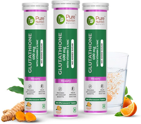 pure glutathione tablets Buy PURE NUTRITION GLUTATHIONE 500 MG L GLUTATHIONE TABLETS FOR HEALTHY  GLOWING SKIN main image 1
