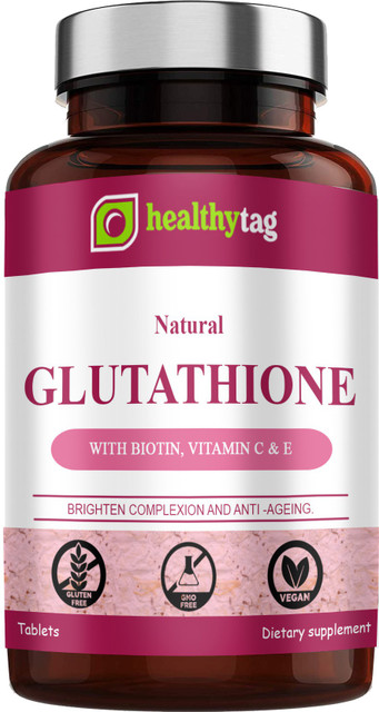 glutathione liposomal capsules Healthy Tag L Glutathione Skin Lightening with Vitamin E & C Tablets (G61)  Price in India