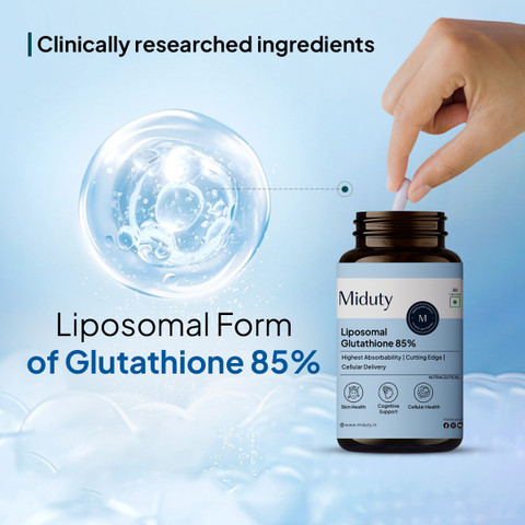 Miduty Liposomal Glutathione 85% - Skin Whitening -  Anti-aging-Lipoglow-High Absorption Price in India - Buy Miduty Liposomal  Glutathione 85% - Skin Whitening