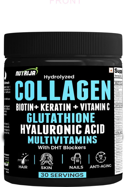 NutriJa Collagen Powder with Glutathione , Vitamin C , E - 30 Servings  (Lychee) Price in India - Buy NutriJa Collagen Powder with Glutathione ,  Vitamin C , E - 30 Servings (Lychee) online at Flipkart.com