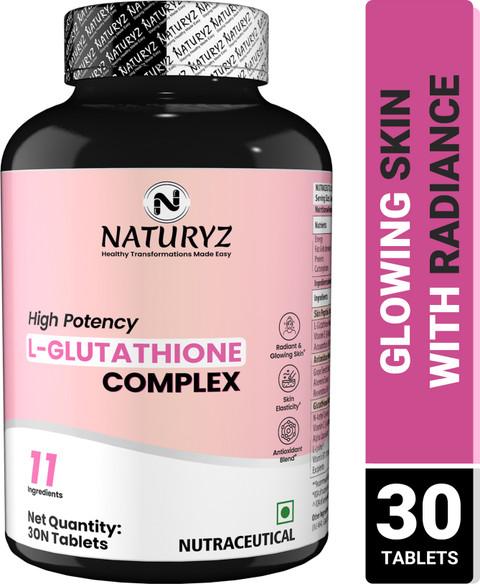 NATURYZ High Potency L-Glutathione Complex For Radiant, Glowing & Elastic  Skin Price in India - Buy NATURYZ High Potency L-Glutathione Complex For  Radiant, Glowing & Elastic Skin online at Flipkart.com
